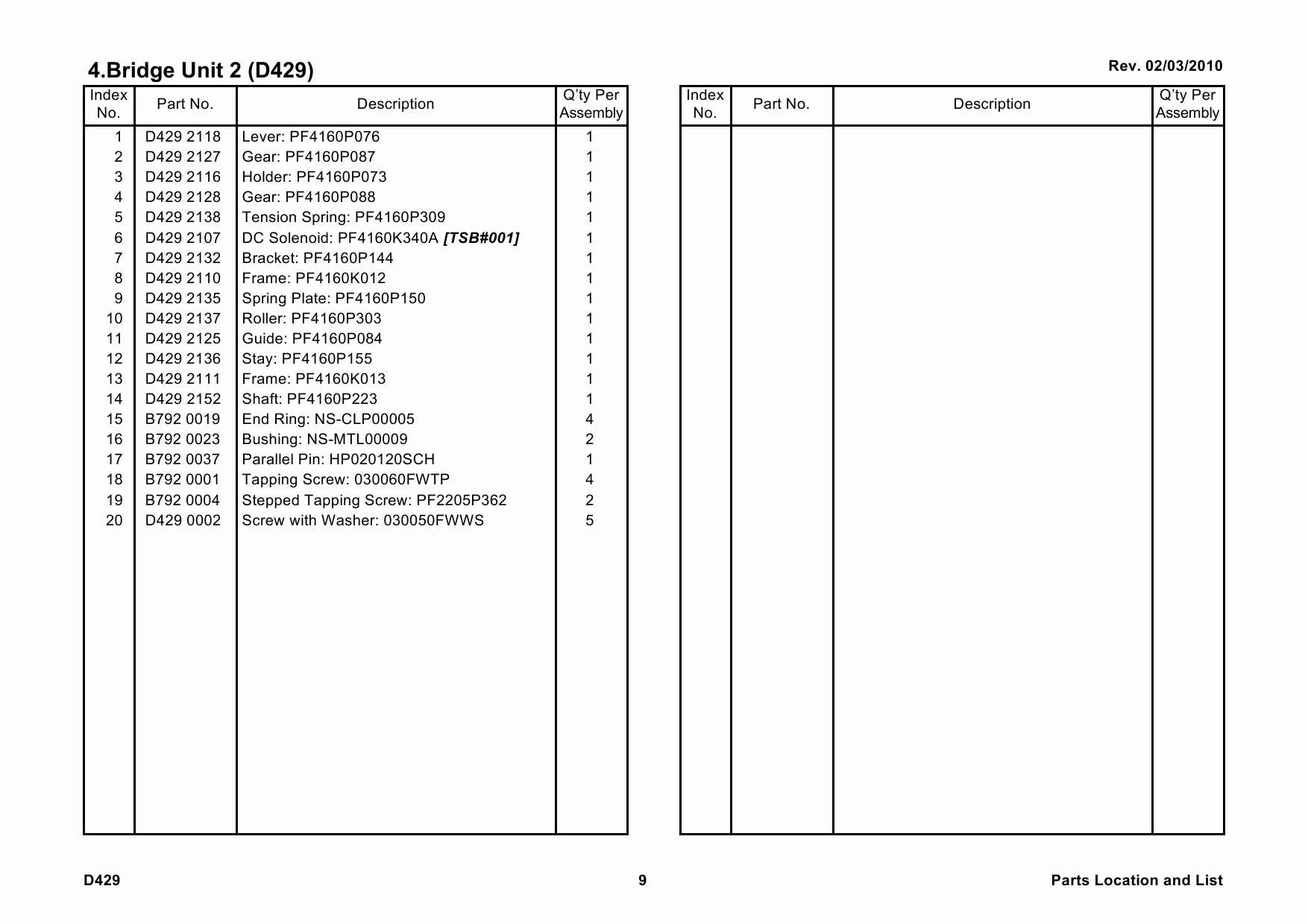 RICOH Options D429 INTERNAL-FINISHER-TYPE-C2550 Parts Catalog PDF download-6 RICOH Options D429 INTERNAL-FINISHER-TYPE-C2550 Parts Catalog PDF download-6